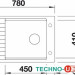Кухонная мойка Blanco Elon XL 6 S (темная скала) [518736]