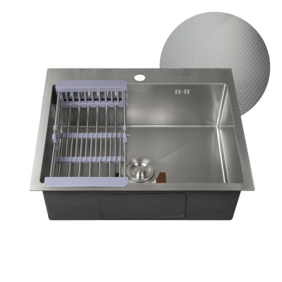 Врезная кухонная мойка 50 см, Fabia Profi 60503D, матовая декор