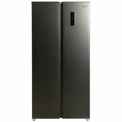 Холодильник Бирюса SBS 400 DI, 400 л, внешнее покрытие-металл, размораживание - No Frost, дисплей, 83.6 см х 171.2 см х 61 см